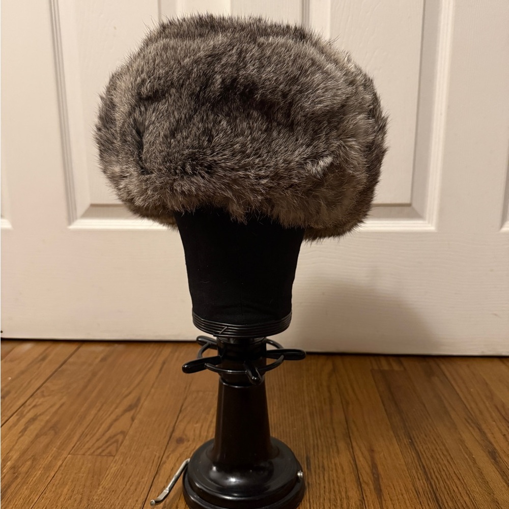 Unisex Vintage Rabbit Fur Trapper Hat